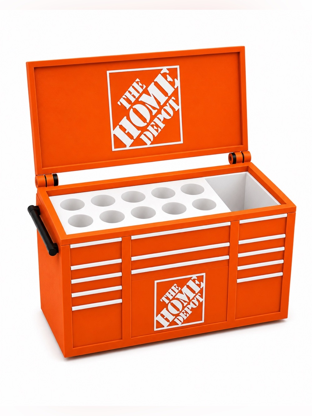 Home Depot Mini Toolbox Pen And Trinket Holder Desk Top Organizer
